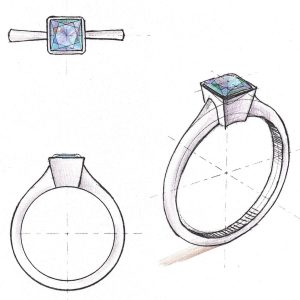 Diamond Peacock Brooch